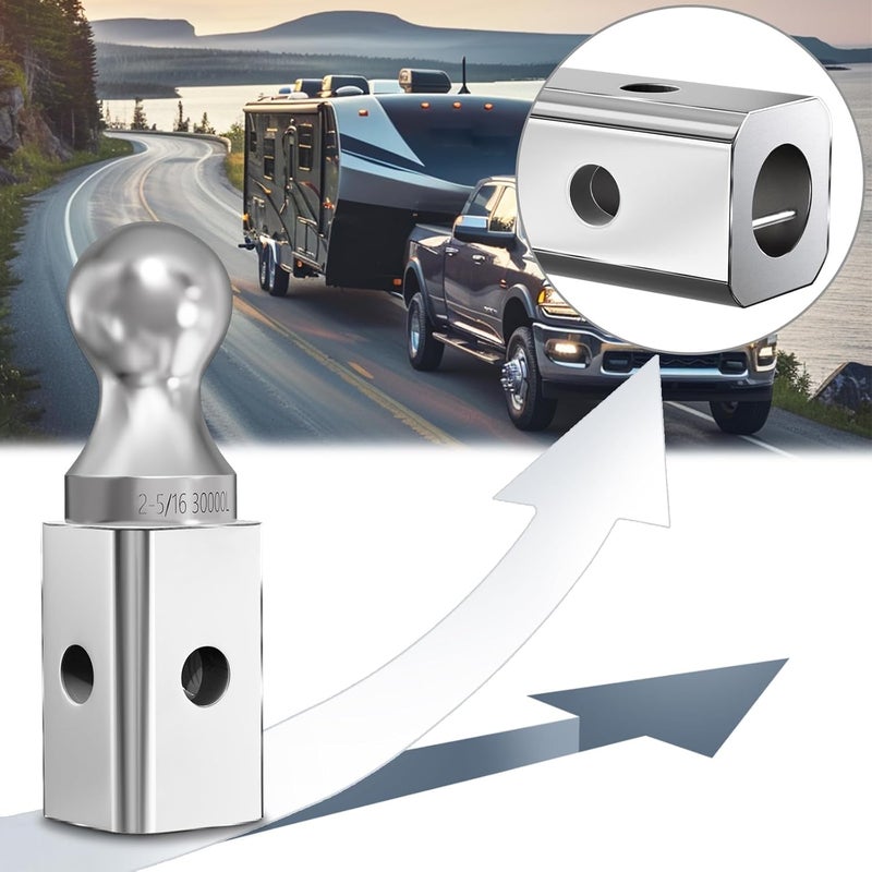 DEEKOOL GNXA2000 2-5/16" Gooseneck Ball Hitch, Gooseneck Trailer Ball, Replacement Gooseneck Ball, Compatible with B&W Trailer Hitches，30,000lbs Load Capacity - Image 3